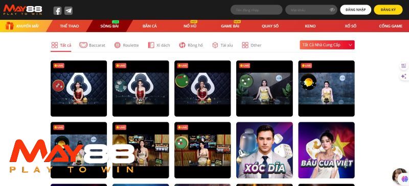 Tìm hiểu chi tiết về các trò chơi Casino May88