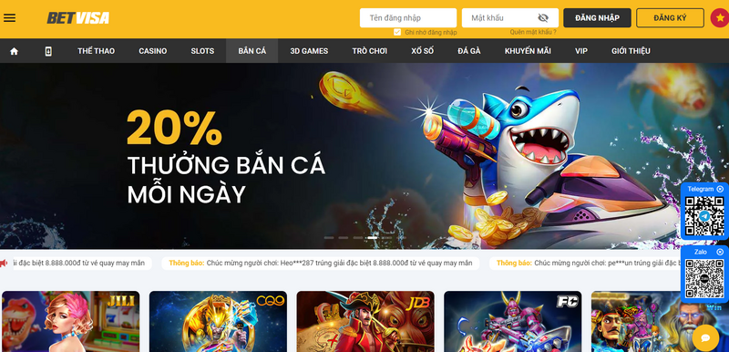 Game bắn cá đổi thưởng luôn có sức hút lớn tại nhà cái