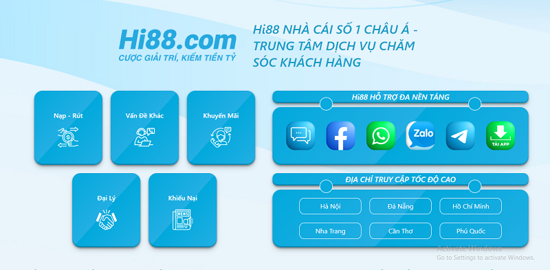 Dịch vụ khách hàng Hi88 với độ chuyên nghiệp cao