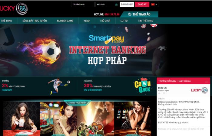 Nhà Cái Lucky88 Dịch vụ chăm sóc khách hàng tại Lucky88 rất tốt